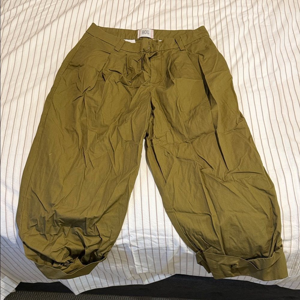 BDG Olive Green High-Waisted Pants